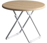 5JJJLOOOPP Mesa plegable para el hogar, mesa redonda portátil para exteriores, mesa de ocio, mesa de negociación, pequeña (negro, 60 x 60 cm) (color natural, 60 x 60 cm)