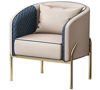 5JJJLOOOPP Silla de sofá individual ligera y lujosa, moderna y nórdica, para sala de estar, sala de estar, sala de estar, sala de estar, hotel, salón de belleza, restaurante, combinación de mesa y
