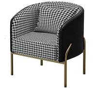 5JJJLOOOPP Silla de sofá individual ligera y lujosa, moderna y nórdica, para sala de estar, sala de estar, sala de estar, sala de estar, hotel, salón de belleza, restaurante, combinación de mesa y