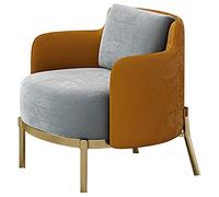 5JJJLOOOPP Silla de sofá individual ligera y lujosa, moderna y nórdica, para sala de estar, sala de estar, sala de estar, sala de estar, hotel, salón de belleza, restaurante, combinación de mesa y