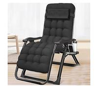 5JJJLOOOPP Silla Gravity, silla de terraza plegable integrada, silla de playa para descansar, soporte para tazas con reposacabezas ajustable, tumbona para acampar al aire libre, silla de jardín (color