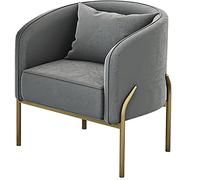 5JJJLOOOPP Silla moderna con reposabrazos de tela, reposabrazos, relleno de esponja de alta densidad, silla profunda y duradera sin caerse (naranja) (color: estilo 6)