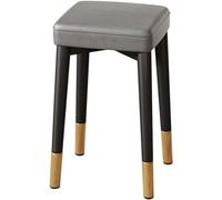 5JJJLOOOPP Sillas apilables, taburetes apilables, taburetes de cuatro esquinas, sillas de maquillaje, mesas de comedor y sillas con cojines, simples y apilables, antideslizantes, 45 cm de alto