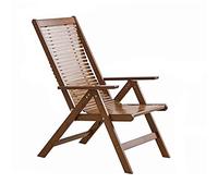 5JJJLOOOPP Sillón reclinable plegable para balcón, hogar, ocio, respaldo de bambú, silla de oficina, comedor, silla de verano portátil para verano (color: estilo-7) (estilo 1)