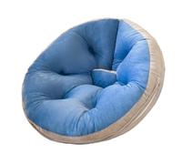 5JJJLOOOPP Sofá cama para 1 persona, sofá bajo de un solo uso, 2 vías, diseño de sofá plegable de respaldo alto, 1 sofá moderno de estilo nórdico, cómodo sofá relajante (rosa claro, 180 x 90) (azul