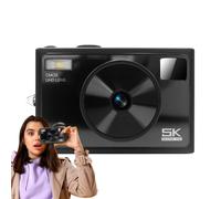 5k Digital Camera, Compact Travel Camera, Professional Photography Tool, Anti-Shake, 2.8-Inch IPS Screen, for Vlogging, Outdoor Shooter, 11x7.15x3.7cm Black, White, Pinky, Red