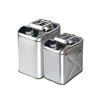5L 10L Litres 201 Stainless Steel Fuel Tank Petrol Storage Oil Jerrycan Gas Can Car Motorcycle Truck Car Fuel-jugs with Oil Pipe(10L)
