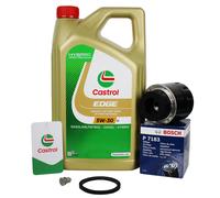 5L Castrol 5W30 + Filtro para VW Skoda Seat Audi 1.2 +1.4 TSI TFSI F026407183
