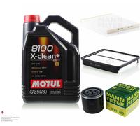 5L Inspección Set Motul 8100 X-Clean+ 5W-30 Aceite Motor MANN-FILTER 11340578