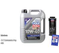 LIQUI MOLY Aceite de motor 10W-40 МoS2 aceite parcialmente sintético ACEA A3/B4 API SL Leichtlauf 5L Compatible con VW Golf IV Hatchback 1J1 Transporter T4 Bus 70B, 70C, 7DB, 7DK, 70J, 70K, 7DC, 7DJ