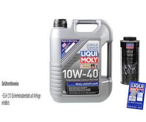 5L Liqui Moly MoS2 Aceite Motor Leichtlauföl 10W-40 MotorProtect Öl-Additiv