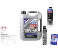 5L Liqui Moly MoS2 Baja Fricción aceite motor 10W-40 Cera Tec pro-Line Lavado de