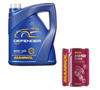 5L MANNOL DEFENDER 10W-40 API SL/CF Aceite Motor MN7507-5 Limpieza De Motor