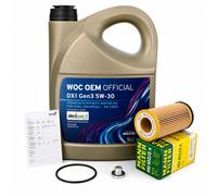 5L Original 5W30 dexos1 Gen3 Aceite de Motor + Mann Filtro para OPEL Astra Corsa