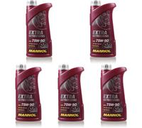 5L Original MANNOL Extra Aceite Motor 75W-90 Api Gl 4 / Gl 5 Ls MN8103-1