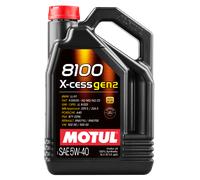 5Lt Aceite Motor Coche 8100 X-Cess GEN2 5W-40 MOTUL 100% Sintético Acea A3/B4