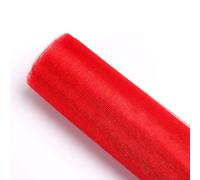 5m 10m Tul Roll Crystal Fabrics Organza Tulle Roll carrete Decoración de bodas Baby Shower Baby Shower Boda Red, 48 cm x 5m