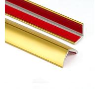 5M (16,4 Pies) Moldura Autoadhesiva Impermeable, Perfil Flexible para Esquinas Interiores/Exteriores, Bordes de Pared, Marcos de Ventana(Junta Dilatación Remate Decora(Size:2CM,Color:dorado brillante)