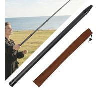 5M/16.4ft Carbono Fibra Invisible Selfie Palo Compatible con Insta360 X5-X | Varilla Carbono 9 Seg, Tomas Dron Post Edición, Vídeo Exterior; Orificios Roscados 1/4" Estándar, Carbono Ligero Extensible