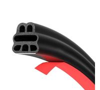 5M Borde Frontera de Coche Caucho, Goma Puerta Coche, 6 Hoyos Borde Frontera de Coche Caucho Universal Impermeable Autoadhesiva Acústico Goma Puerta Coche para Automóvil, Camión, Cubierta (Negro)