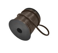 5M de Cordón Trenzado Encerado- Cordón para Zapatos - Macramé Shamballa - Cuerda de Hilo para Hacer Pulseras, Collares y Joyas - Ideal para Manualidades, Cordón de Poliester (1, Marrón, 0,5mm)