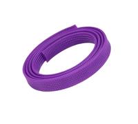5m/Lot Pure Colour Insulated Braid Sleeving Tight Pet Wire Expandable Cable Sleeve Flame-Retardant Nylon Braided Mesh Tube(Purple,6mm)