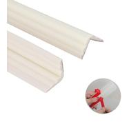 5M Molduras de Pared Autoadhesivas PVC Molduras Decorativas Flexibles Tiras de Esquina para Puerta Ventana Zócalos Techos Armarios Protectores de Bordes,Blanco 20mm(10mm+10mm)