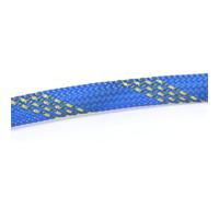 5M Pet Insulated Multicolor Braid Sleeving 2mm - 40mm Expandable Wire Cable Sheath Flame-Retardant Nylon Braided Mesh Tube(Blue Gold,16mm)
