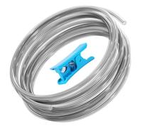 5M PTFE Tubo for 1.75mm Filamento con Cortador for Bambu Lab A1/A1 mini/P1P/P1S/X1C, Resistente Al Calor, Alta Lubricación 2.5mm IDx4mm OD Compatible with K1/K1 Max/Ender 3 V3 (Gris Translúcido)