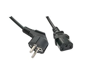5M SCHUKO Angled TO C13 Mains Cable