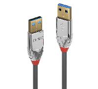Lindy Cable USB 36629 – 5 m, USB A a USB A, USB 3.0 (3.1 Gen 1), 5000 Mbit/s, Gris