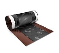 5m x 320mm Brun chocolat closoir ventilé RAL 8017