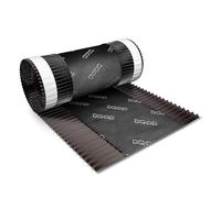 5m x 390mm Brun gris closoir ventilé RAL 8019