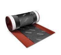 5m x 390mm Brun rouge closoir ventilé RAL 8012