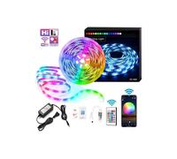 5M150 LED RGB LED Light Strip Controlled by 24 Keys Wi-Fi Controller and Self-Adhesive Light Strip for Home Party VHV