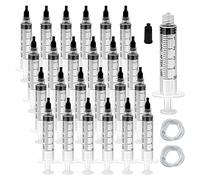 5ml Esteril Jeringa de Plastico Sin Aguja con Tapa, 30Pack Luer Lock Jeringa Desechable, Herramientas de Medición Dispensación de Jeringa para Laboratorios de Mascota,Perfumes,Lubricantes (5ml,30)