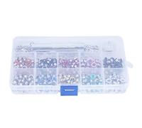 5mm Brass Eyelets and Grommets 300 Sets with Tools | 10 Colors for Leather Craft/Scrapbooking/DIY Projects | Long - lasting Metal Eyelet Kit with Storage Box