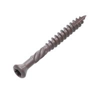 5mm Tornillos para Madera Auto-Roscantes Marrón Torx con Alta Protección Anticorrosiva C4 Uso Universal de la Cabeza Plana Pozi (Caja de 200 unidades) Tamaño: 5mm x 50mm