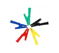 5Pack Power Test Clips, Electrical Test Clamps, Copper Alligator Clips, Crocodile Clips, No Cable, Insulator Clips, Booster Test Clips