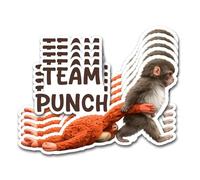 5Pack Protect Punch the Monkey Sticker, Punch Monkey Plush, Cute Monkey Holding Plush Toy Sticker for Laptops, Phones, Car Window Decal (C)