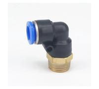 5pc 1/2" Male to Fit Tube O/D 12mm Pneumatic Elbow Push In Connector Union Quick Release Air Fitting Plumbing