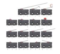 5pc 5A 125V250V Travel Limit Switch KW12-A Without Handle Left Bend Foot 3PIN Button Microswitch