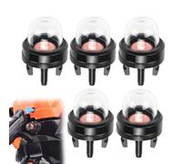 5PC Bombilla de Imprimación,Snap-In Carburador Cebador Bulbo,Cebador Bomba de Combustible,Bomba de Bombilla de Imprimación de Carburador para Cortacésped Generador Cortasetos Sopladores Desbrozadoras