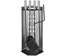 5pc Chimenea Companion Juego de herramientas Metal Plata