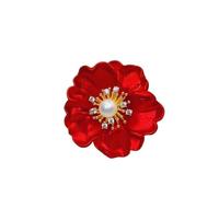 5pc Inlaid Plant Flower Brooch, Crystal Chest, Colorful Diamond(B019USD1011)