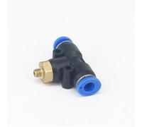 5pc M5 Male to Fit Tube O/D 6mm Pneumatic Tee 3 Way Push In Connector Union Quick Release Air Fitting Plumbing
