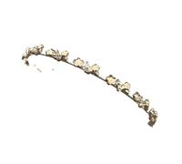 5pc Pearl Rhinestone Flower Hairband Thin Elegant Fairy Headband Korean Bridal Princess Crown Headhoop Accessories(Pearl Plum Blossom)