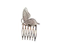 5pc Wedding Bridal Metal Bee Hairpin Clips Ancient Butterfly Women Girls Hair Comb Jewelry Accessories Bride Headpiece Gifts(Butterfly A. Gold)