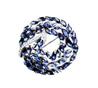 5pc Women Girls Crystal Flower Badges Pin Fashion Creative Rhinestone Shining Brooch Corsages(Color-16)