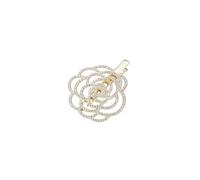 5pc Women Shiny Crystal Hair Clips Fashion Metal Barrettes Hollow Out Flower Leaf Star Hairpins Simple Bobby Pin Duck Headwear(Color 6)